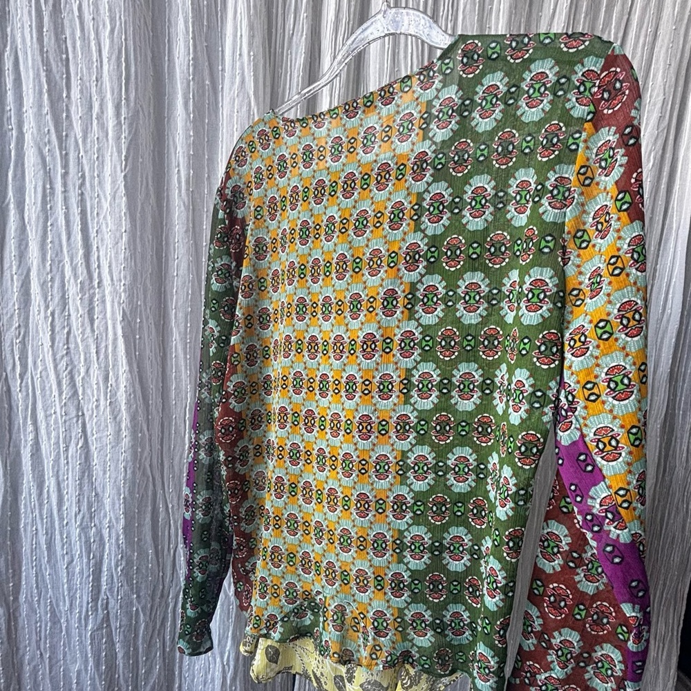 A very rare Zara boho style blouse with bead work on tassels. Stunning Piece!